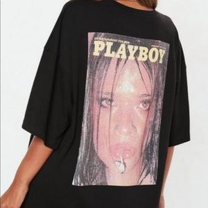 playboy misguided oversized t shirt